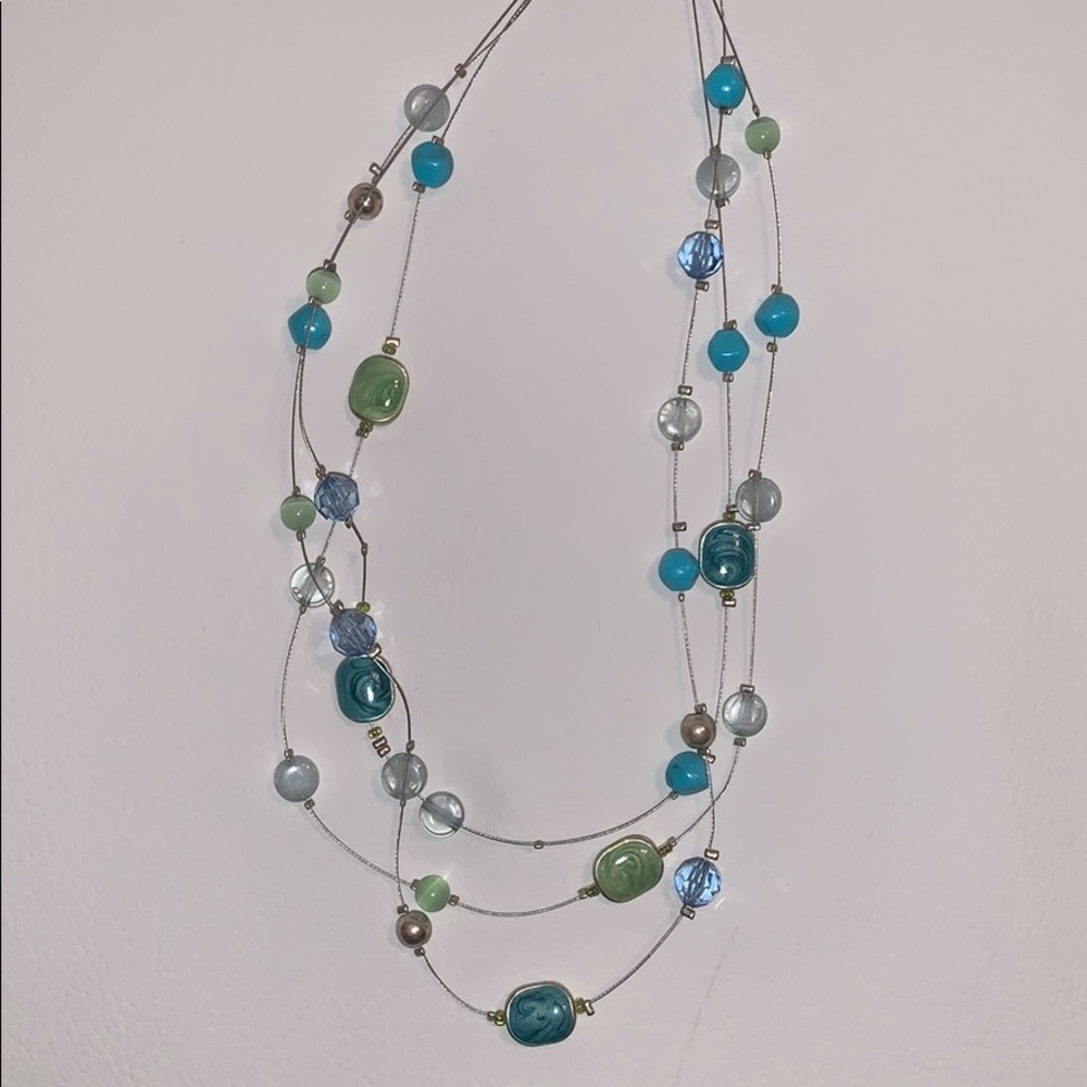 JCPenney Blue and Green Necklace